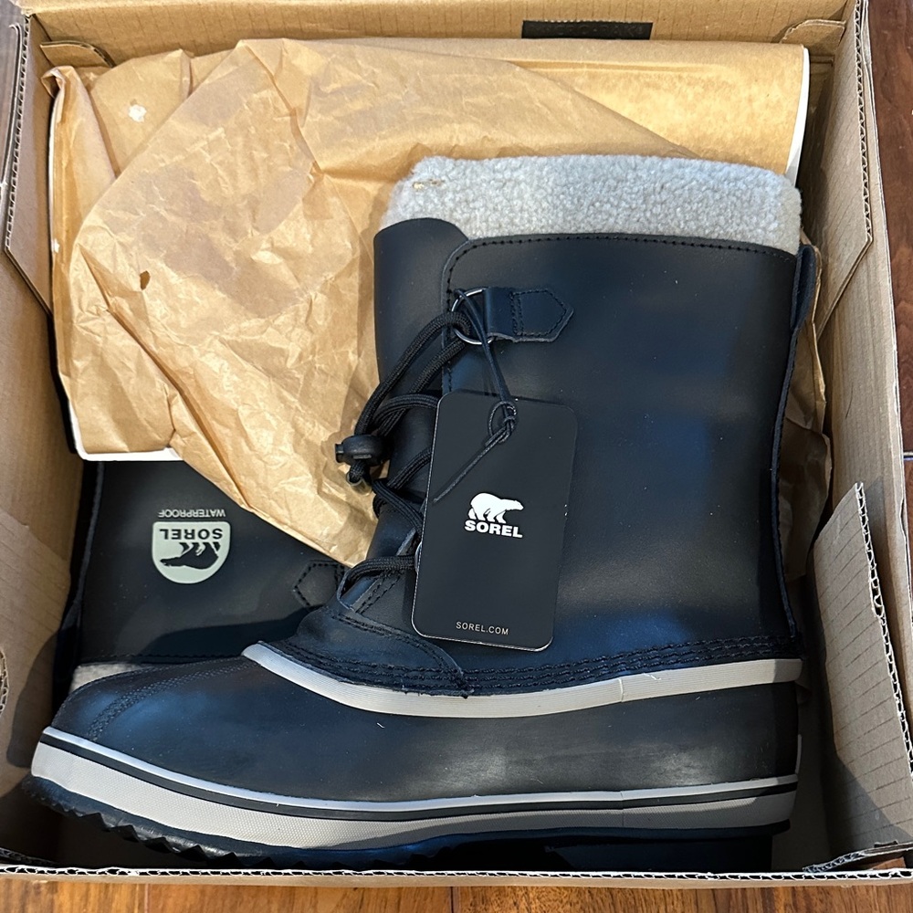 Sorel Black and Gray “Yoot PAC TP”Waterproof Winter Boots
